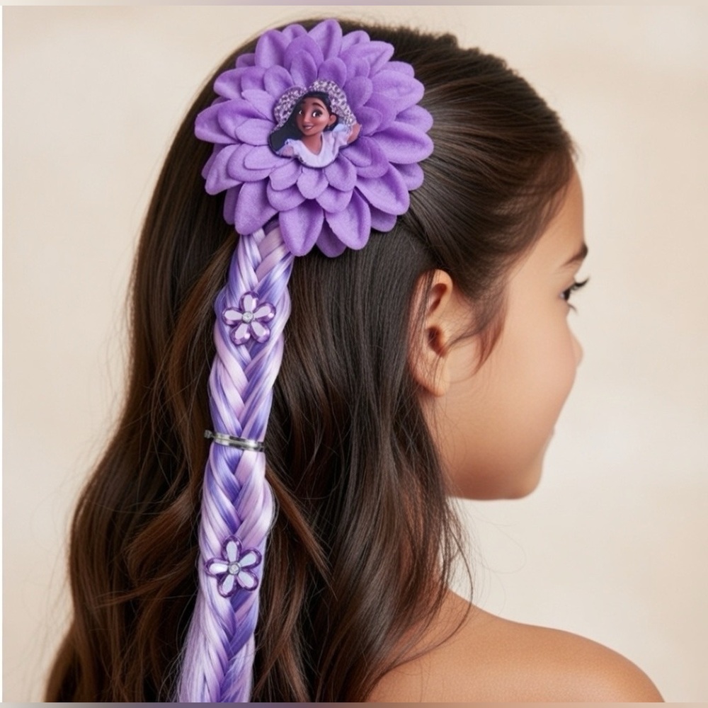 Purple Encanto Hair Braid Accessory